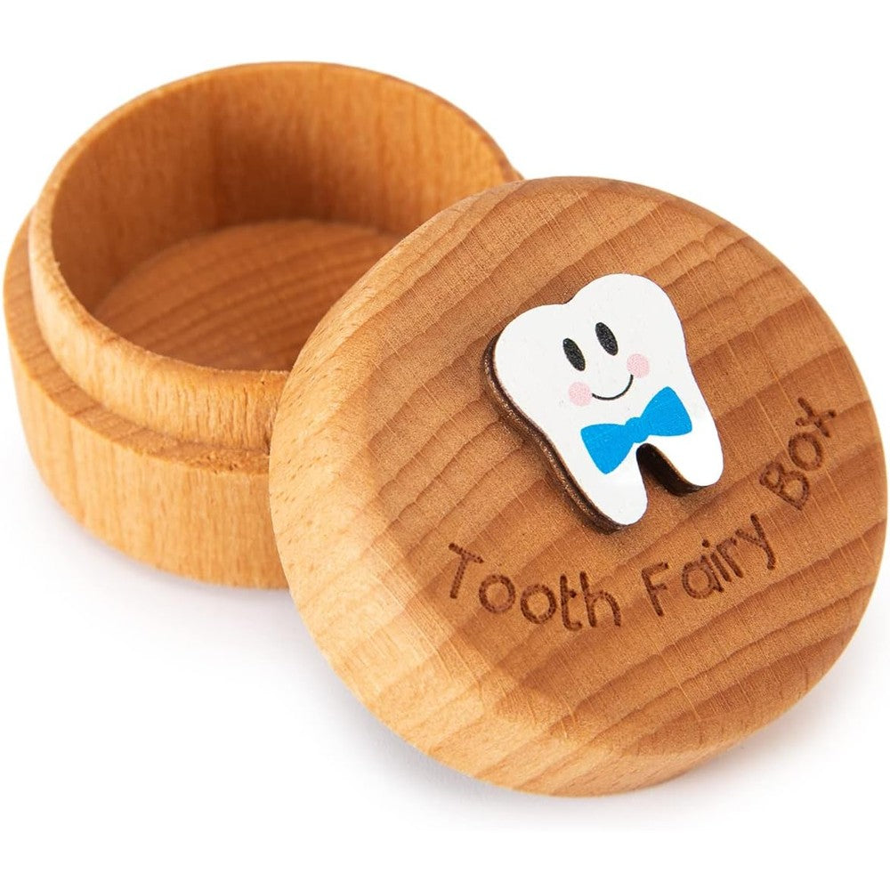 Wy Lighting Level wooden tooth fairy box blue front view