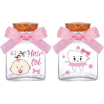 Eaasty 2 piece baby keepsake box set front view for first tooth and curl