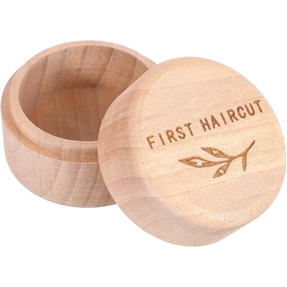 Hpmjz Engraved Wooden Newborn Keepsake Box front view