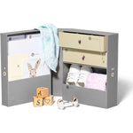 Savor Baby Keepsake Organizer Box front view for nursery storage