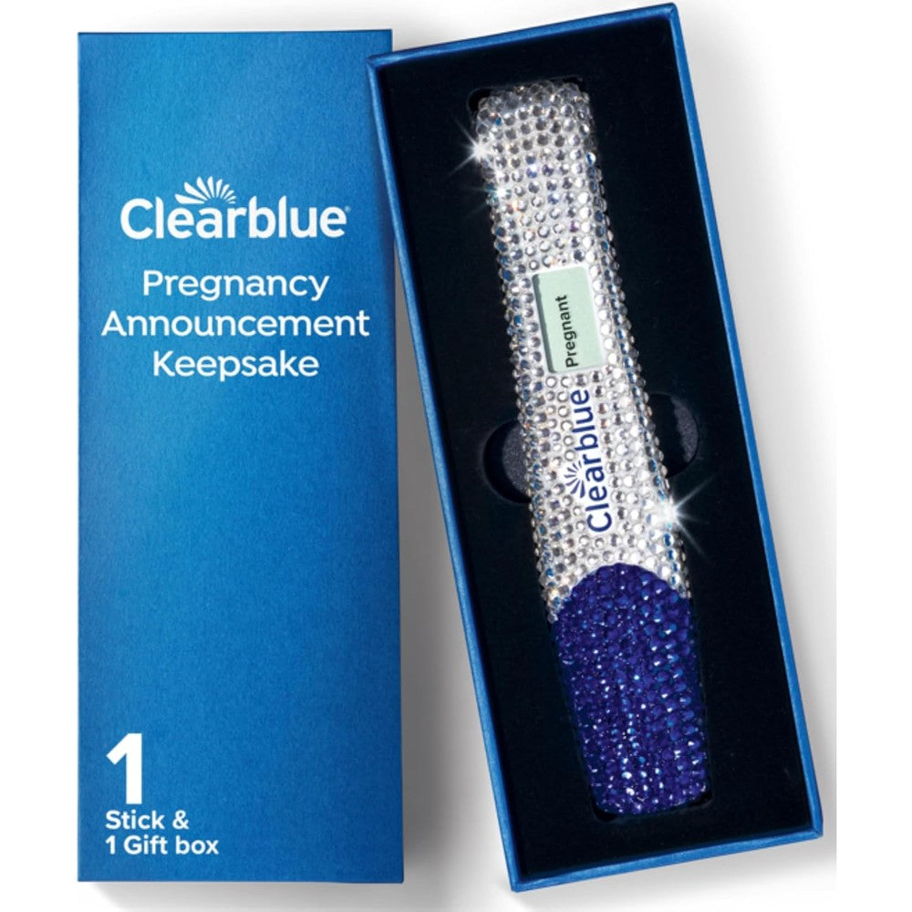 Clearblue Bedazzled Pregnancy Announcement Keepsake Stick front view