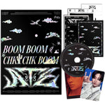 JYP Entertainment Stray Kids ATE Version album front packaging showcasing the holographic black theme.
