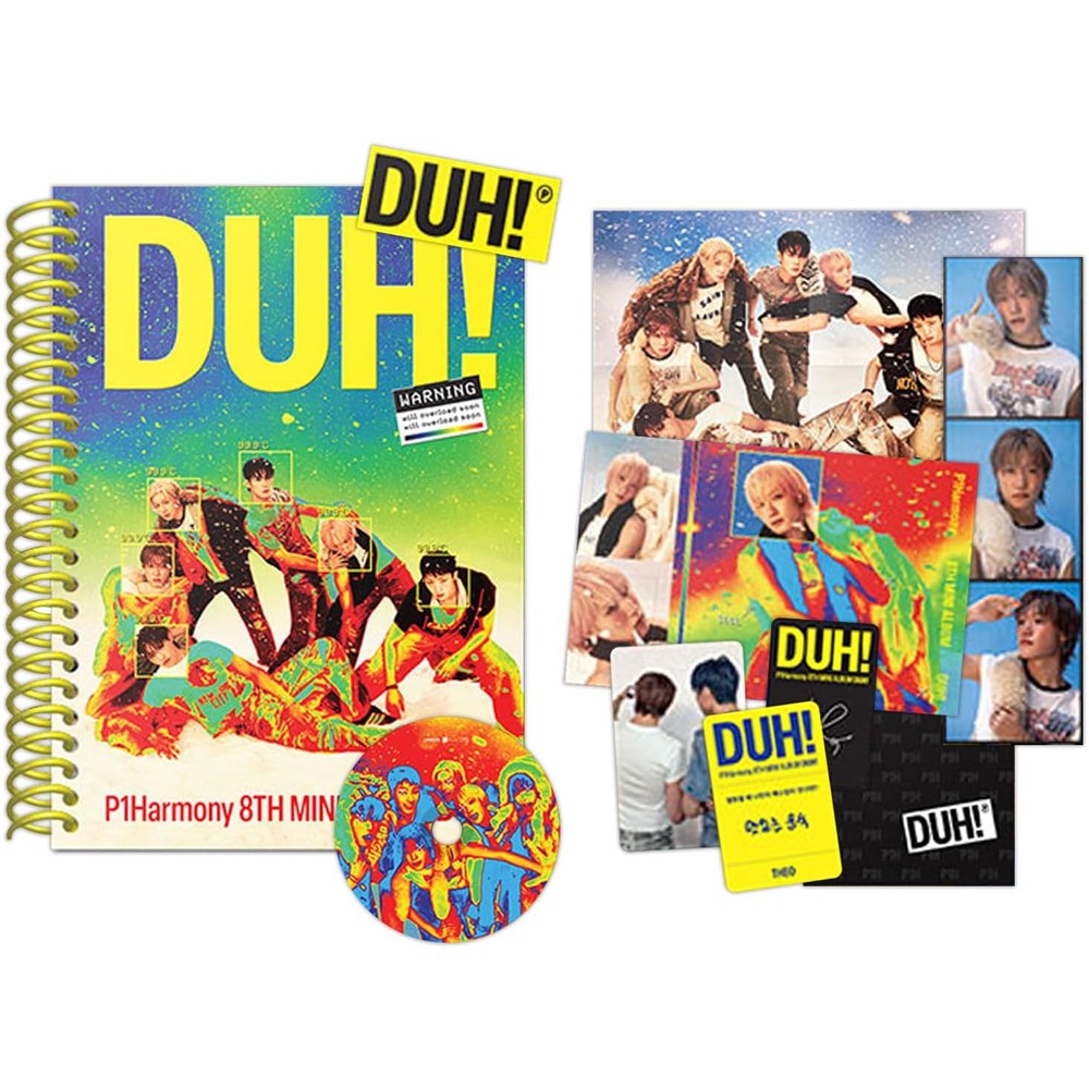 P1Harmony Duh eighth mini album U version front cover view showing the authentic collectible K-pop package.