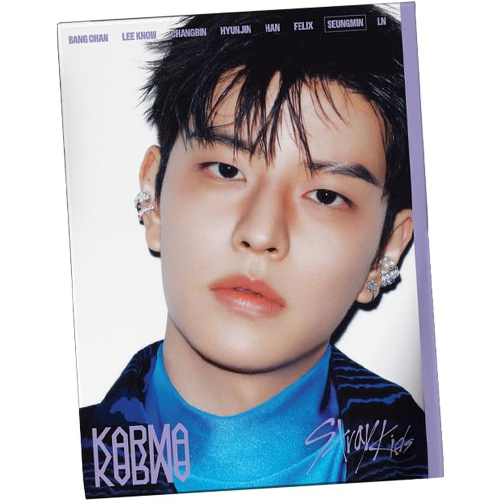 Generic Stray Kids KARMA Accordion Version Seungmin front view showcasing official album packaging.