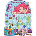 Putska mermaid theme potty training reward chart front view