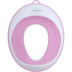 Dreambaby potty training toilet seat front view white and grey premium toddler trainer adapter