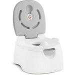 Munchkin Arm and Hammer multi stage 3 in 1 potty chair in grey front view