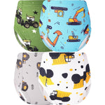 BliBliTaTa boys potty training underwear front view showing tractor design