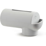 Munchkin Soft Spot bath spout cover front view showcasing grey silicone design.