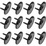 Meccanixity 12 pack black safety outlet covers front view