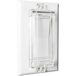 ILIVABLE child proof rocker light switch guard clear front view