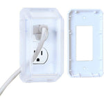 Eudemon transparent baby safety electrical outlet cover box front view