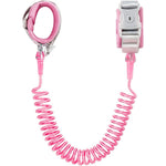 Fzbjayoon anti-lost wrist chain pink 8.2 ft front view