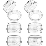 Generic clear stove knob safety covers front view