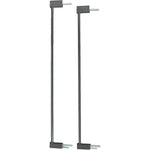 Qdos Safety Designer Gate Extensions front view of slate colored baby gate accessories for wide doorways