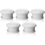 Ailuoqi 5 pack magnetic cabinet lock replacement keys front view