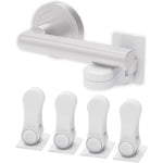 Inaya child proof door lever lock 4 pack front view