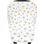 Copper Pearl Wilder multi-use cover front view of woodland print
