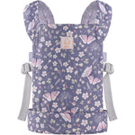 GAGAKU baby doll carrier blue butterfly front view on child