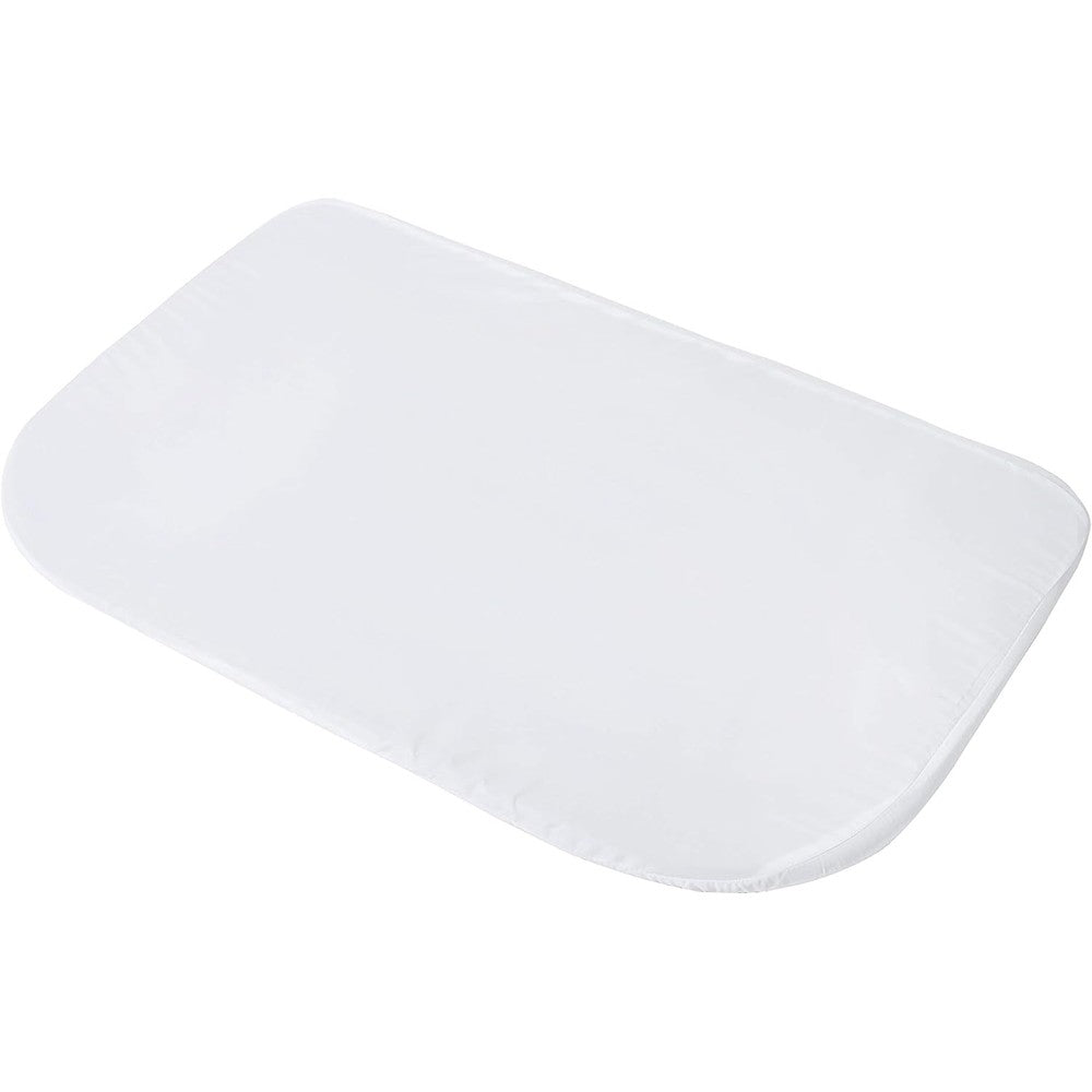 Baby Delight universal bassinet fitted sheet in white front view
