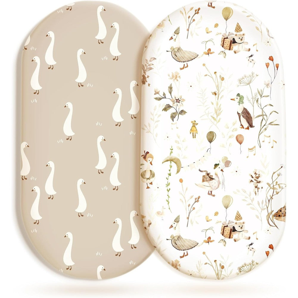 Grssder bassinet sheets two pack front view