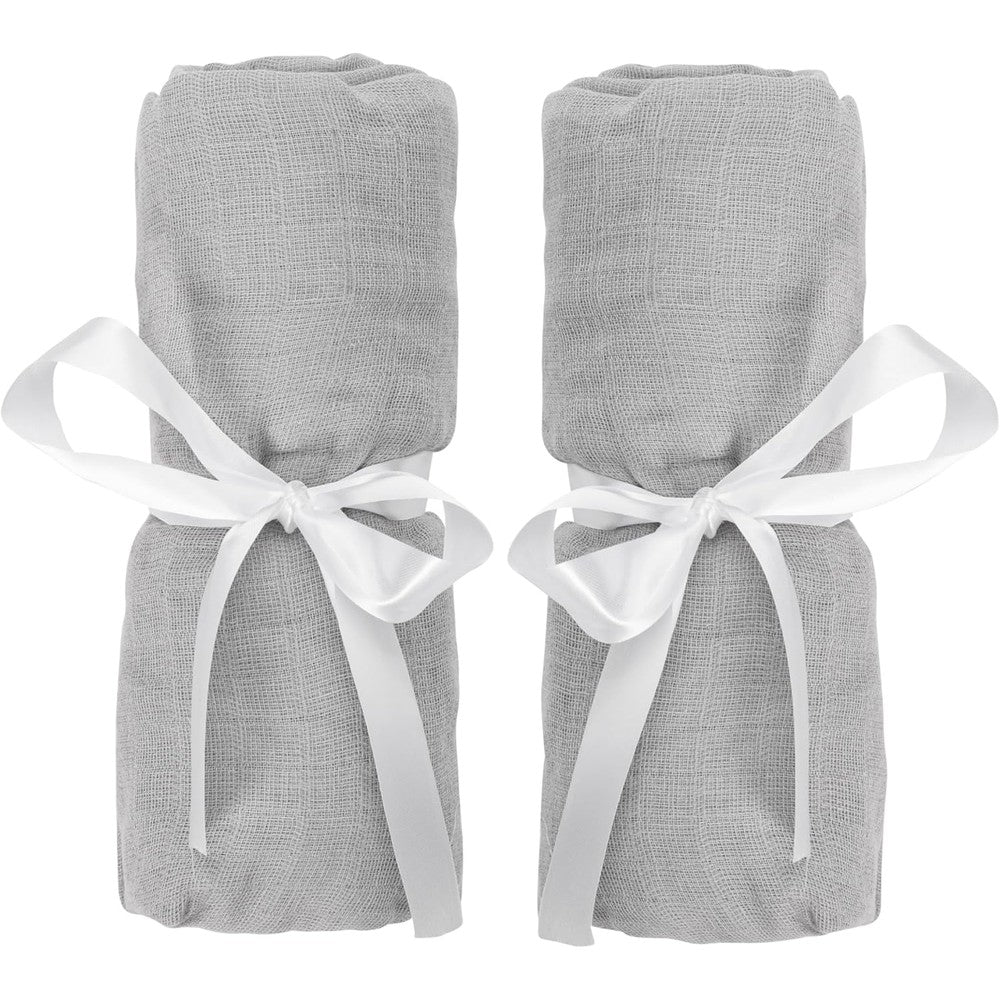 Newton Baby Organic Fitted Sheets 2-Pack in Grey