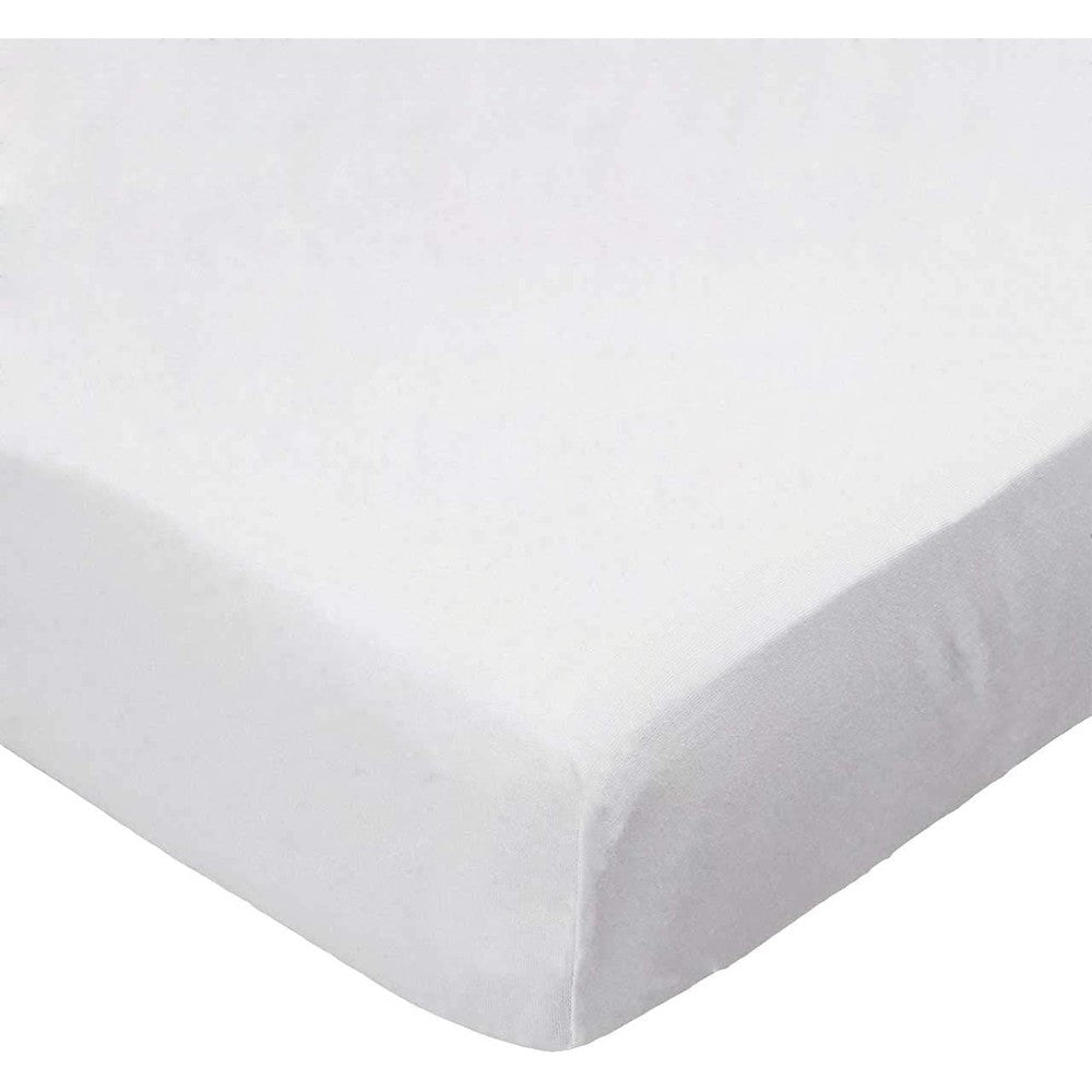 SheetWorld Fitted Cradle Sheet front view on a standard baby mattress.