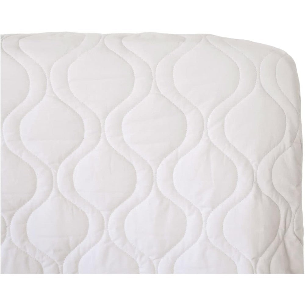 SheetWorld quilted fitted cradle mattress pad front view
