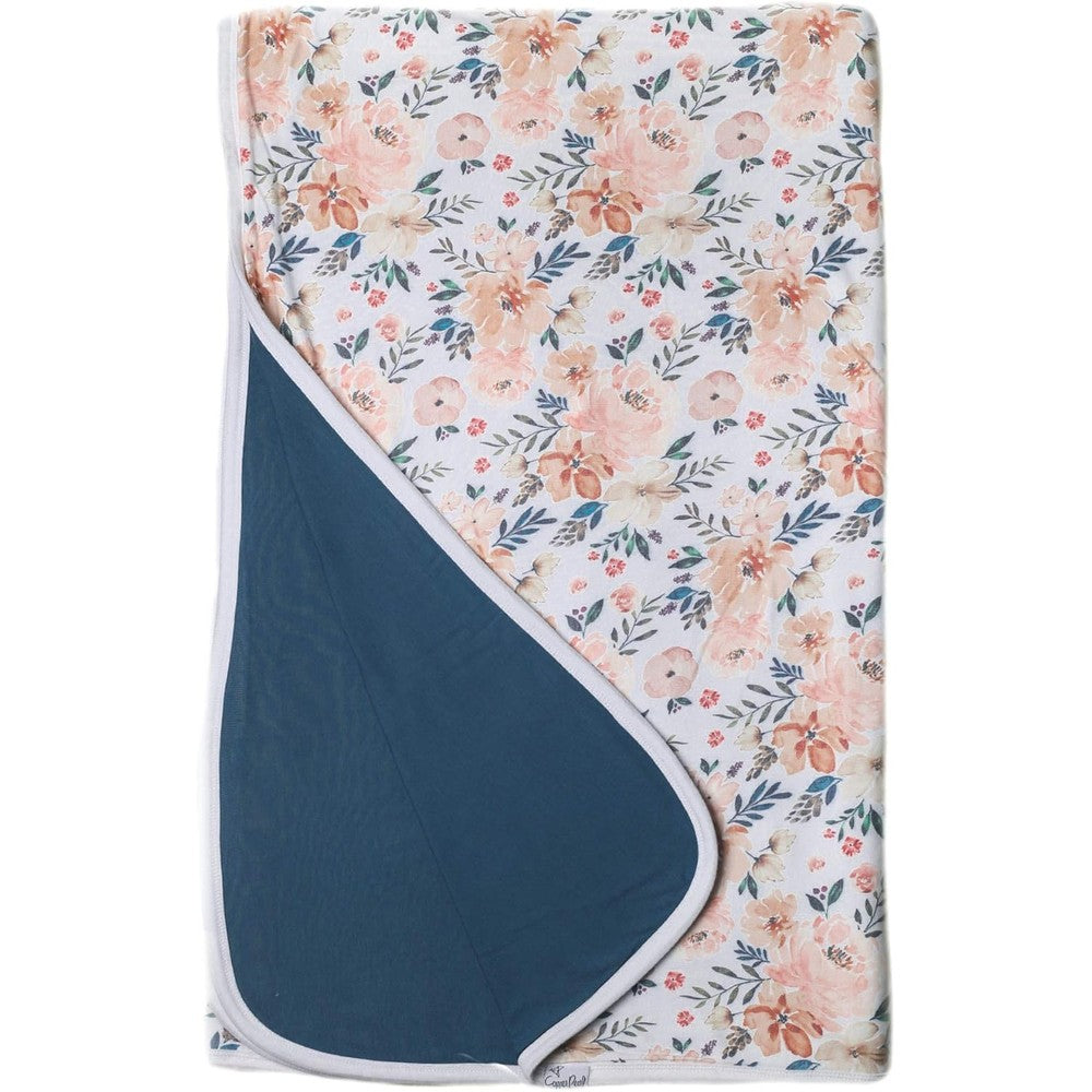 Copper Pearl Jumbo Premium Knit Three Layer Blanket Autumn print front view