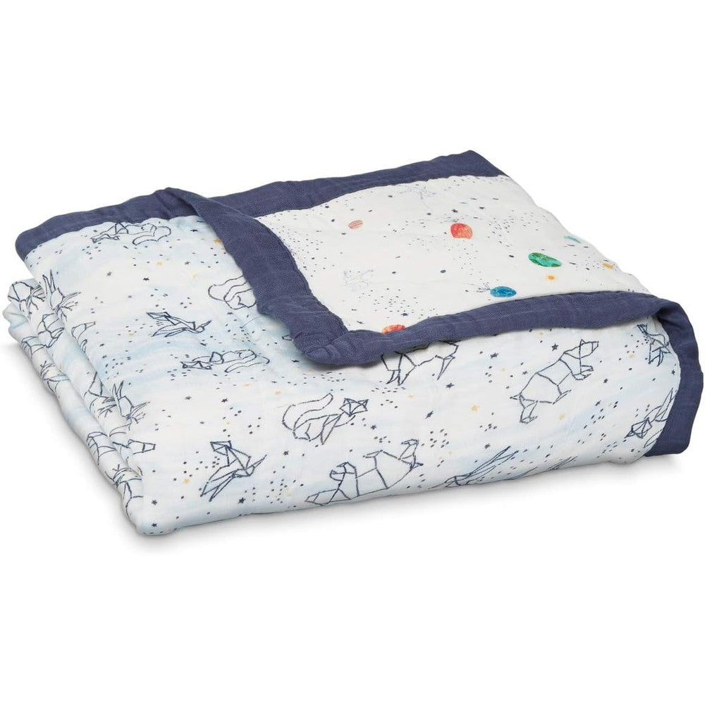 Aden + Anais Silky Soft Bamboo Dream Blanket Stargaze front view