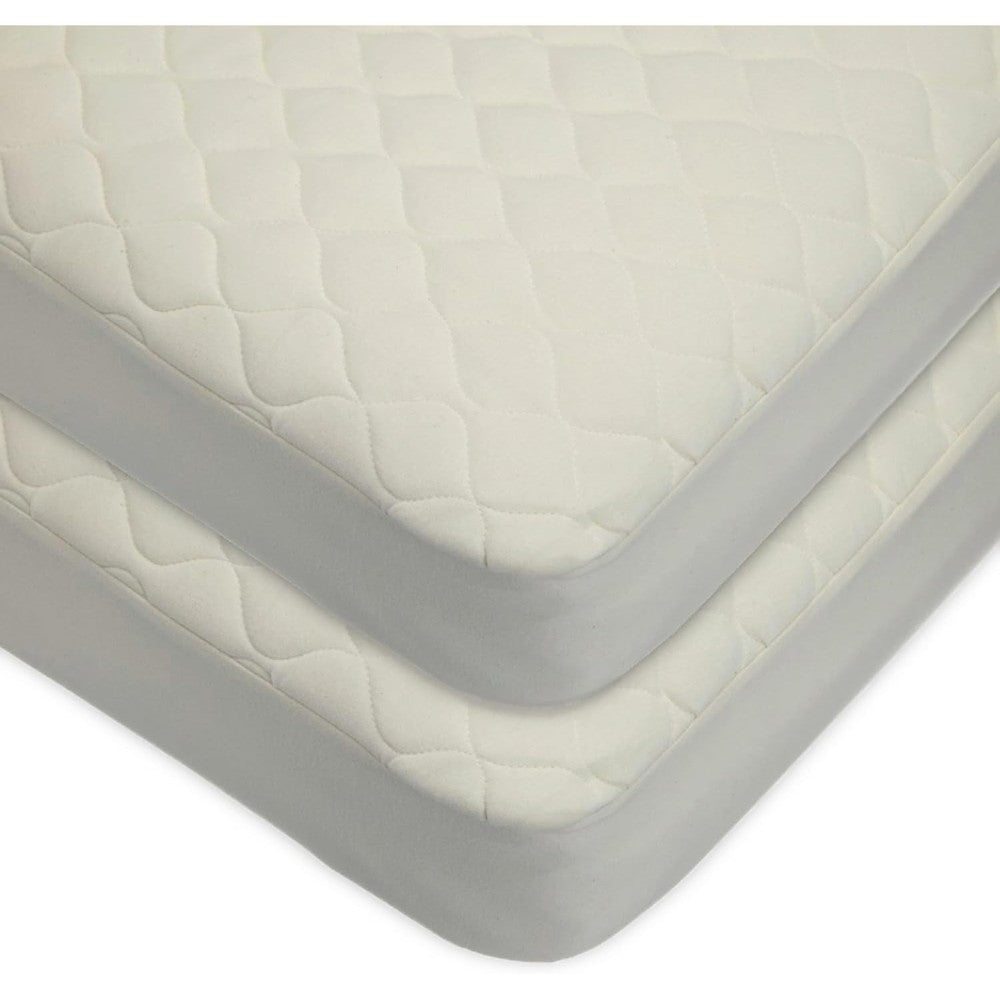 American Baby Company waterproof crib mattress protector 2 pack front view