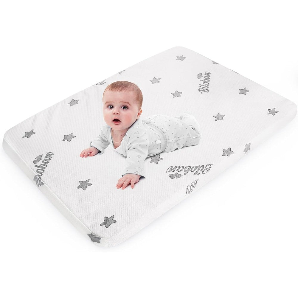 Biloban bassinet mattress pad for 4moms Breeze front view