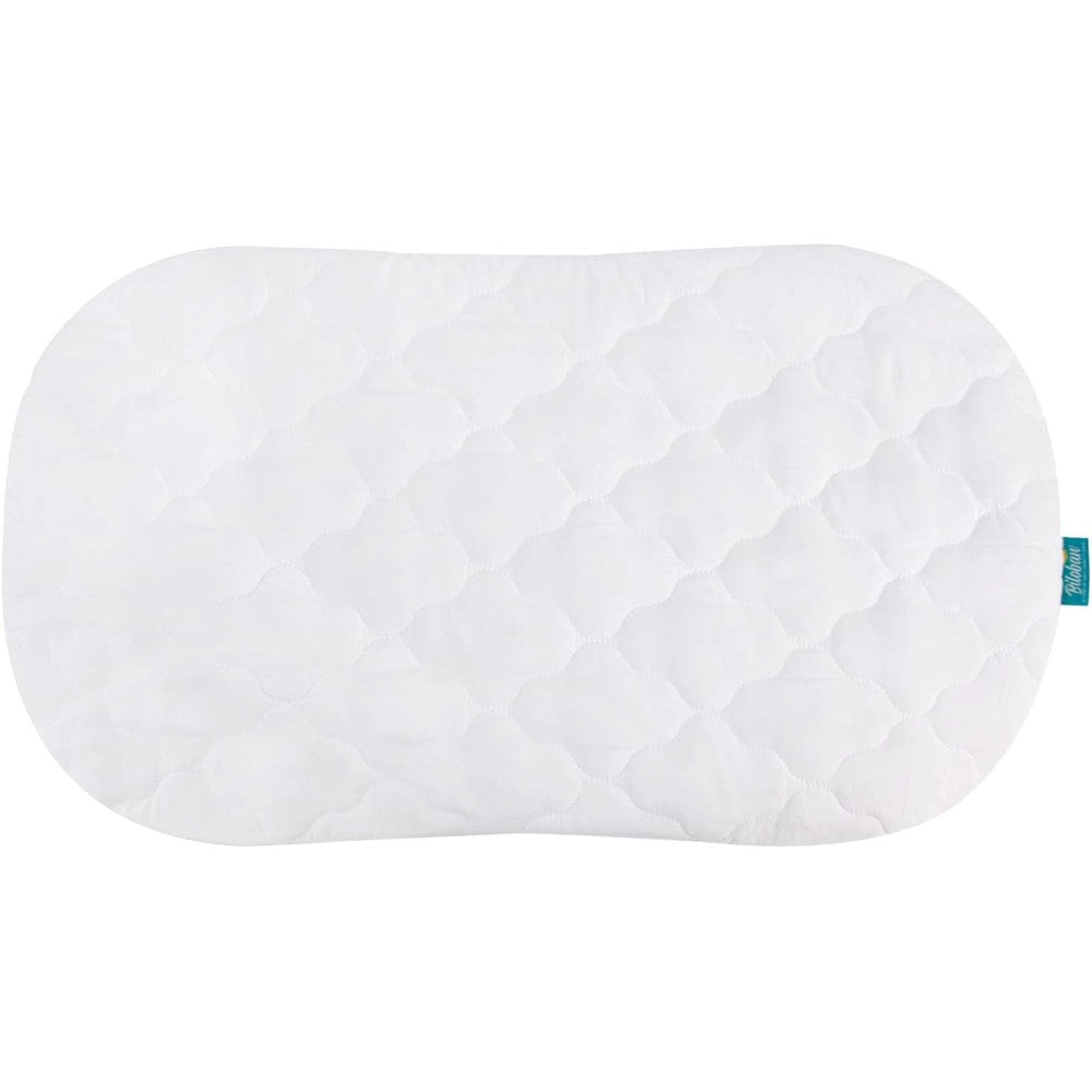 Biloban waterproof bassinet mattress cover front view for Halo Bassinest