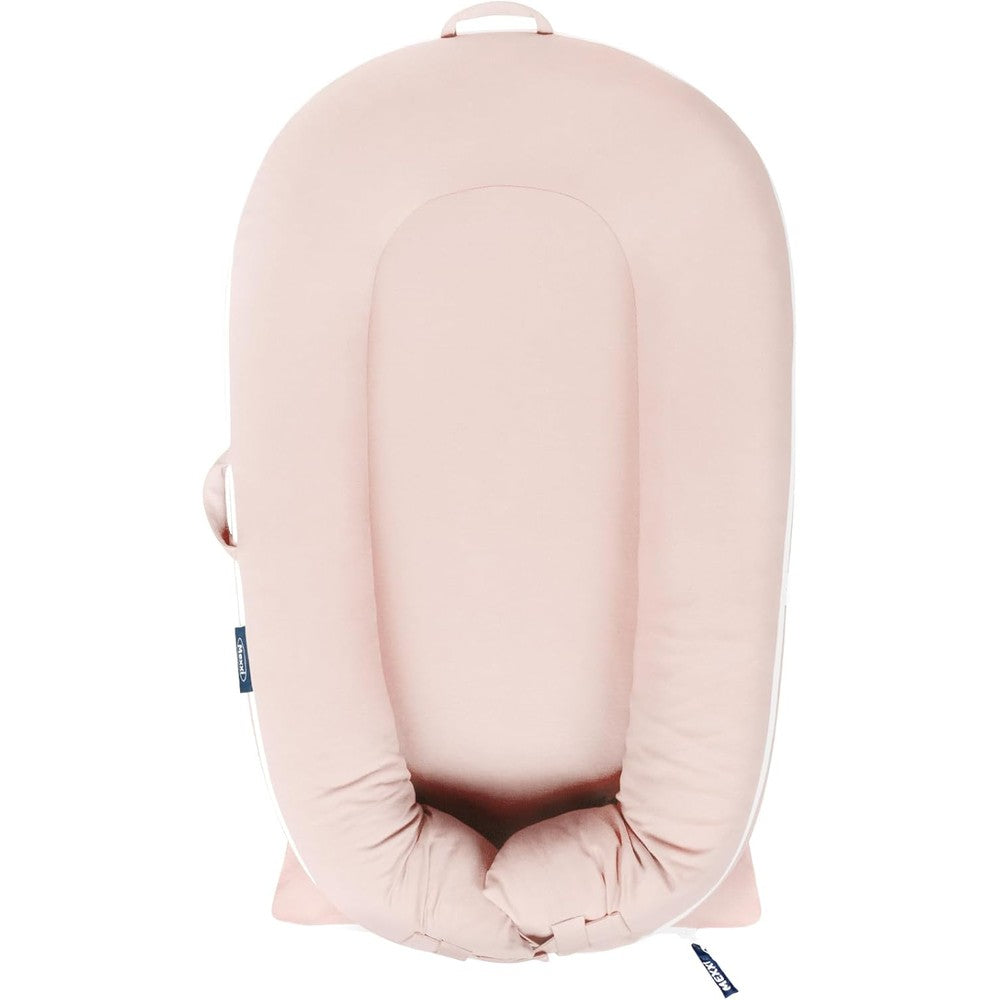Mexxi organic replacement cover for DockATot front view in baby pink