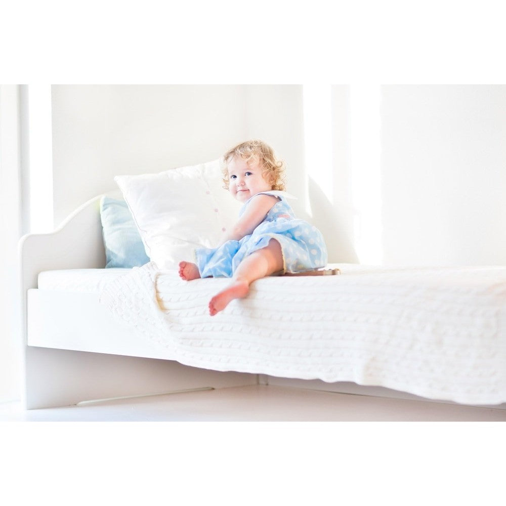 Wonder Baby saddle style waterproof mattress pad top view