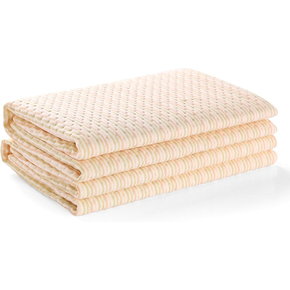 Maveek waterproof baby bed pad front view on crib mattress