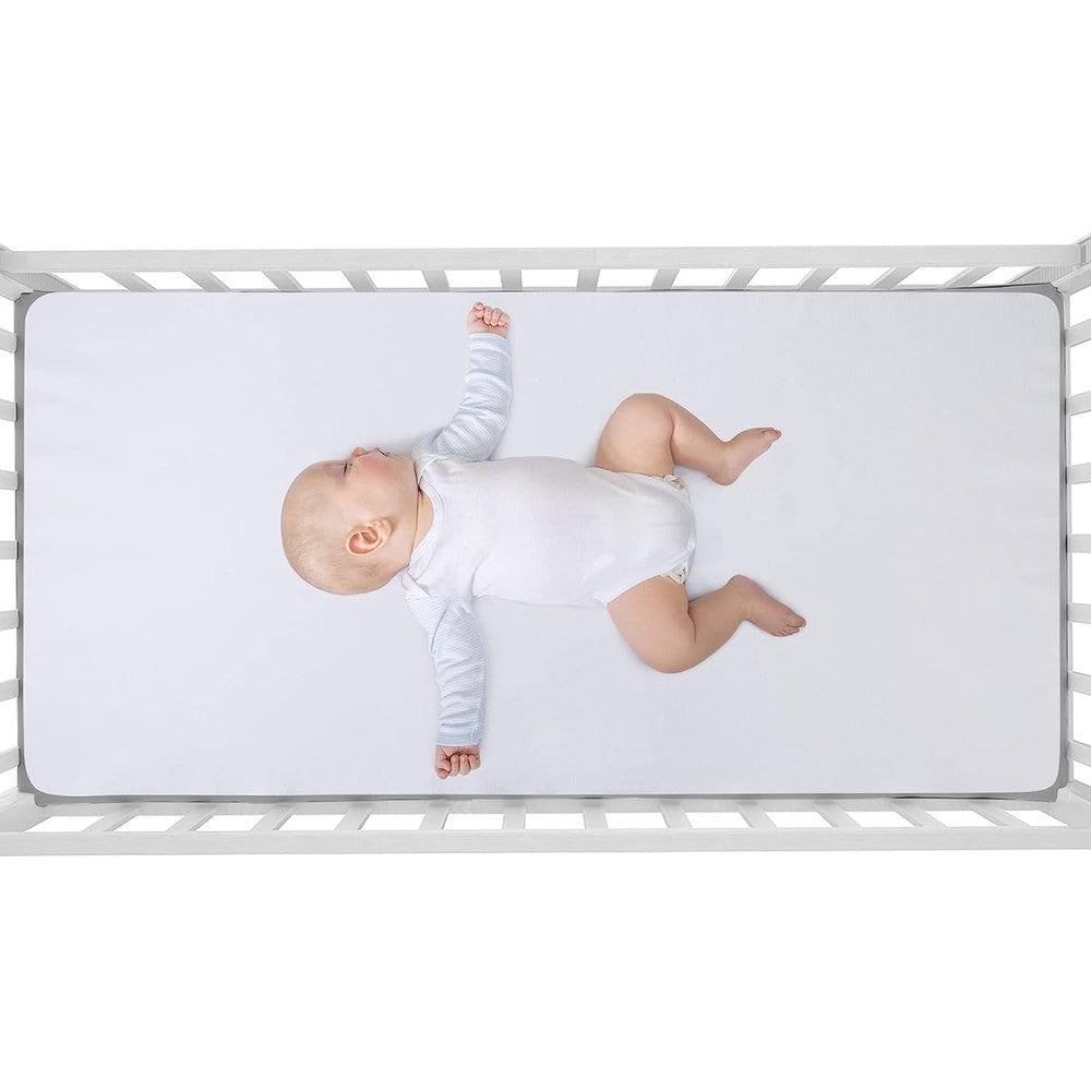 Nanan Crib Mattress Protector white flannel cotton surface