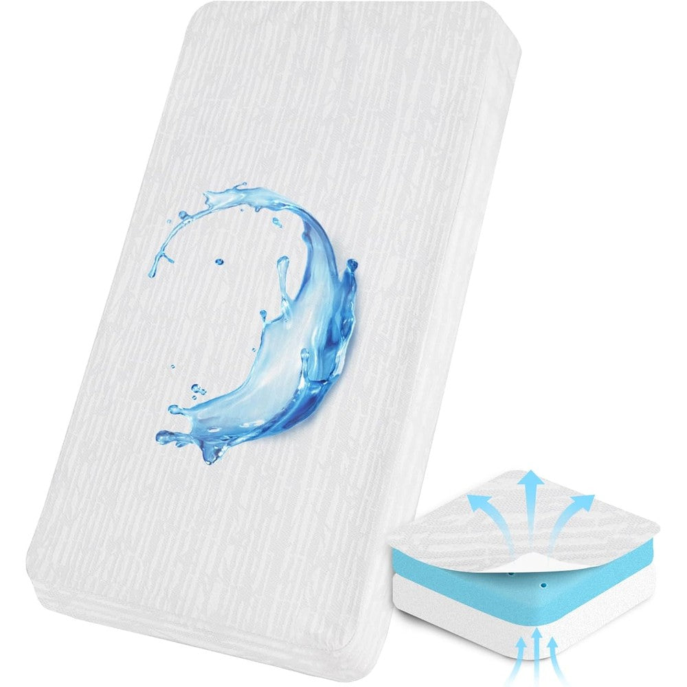 Luv4babe memory foam crib mattress topper front view