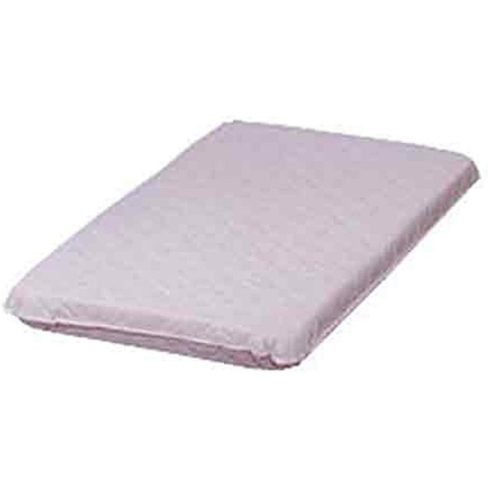 Baby Doll Bedding White Cradle Mattress front view showing the thick waterproof vinyl cover