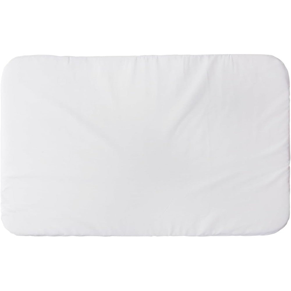 Tutti Bambini CoZee Bedside Crib Corn Fibre Mattress front view breathable infant replacement bedding