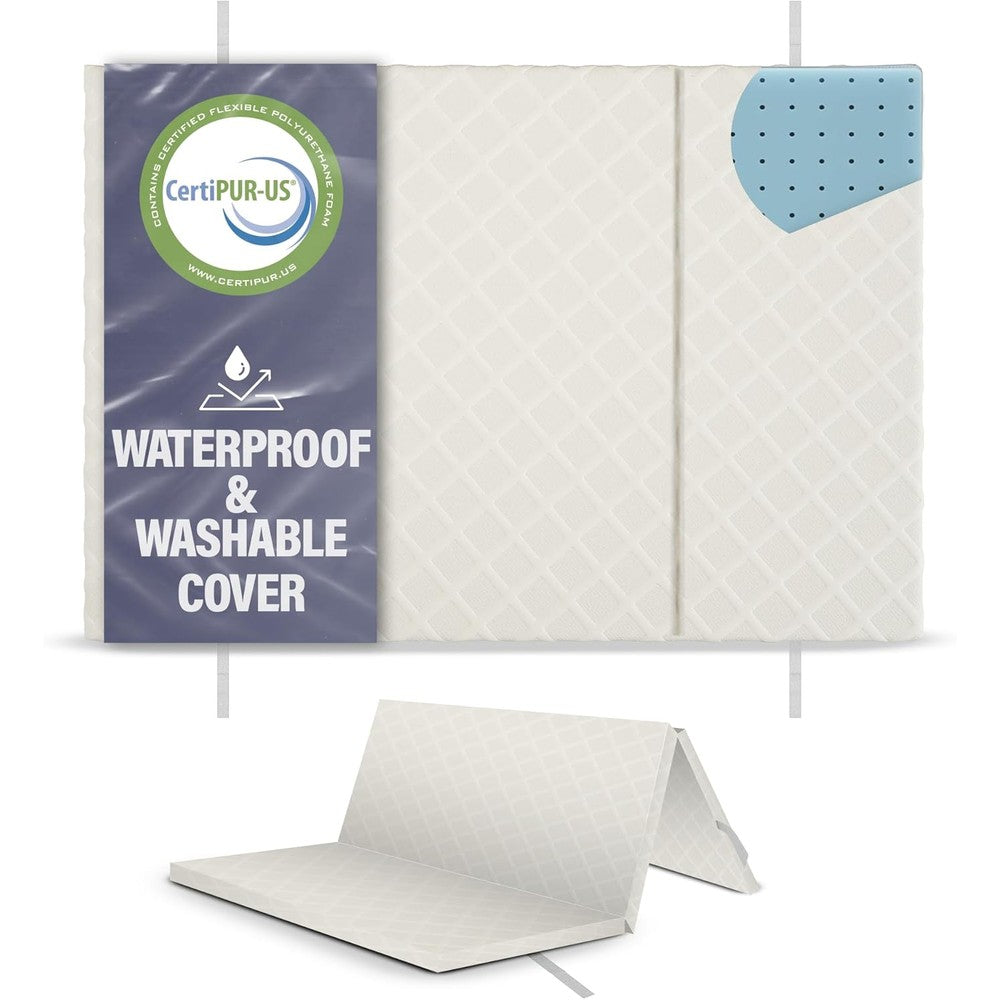 Sleepah pack and play mattress pad front view