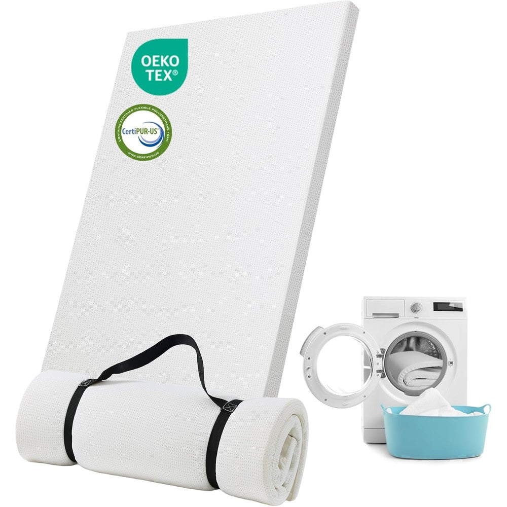 Babelio Stratus Mini pack and play mattress front view