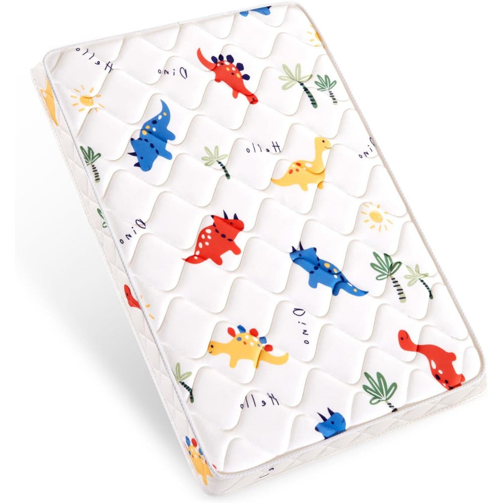 Lillibearas pack and play mattress topper front view
