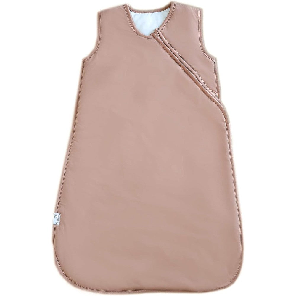 Copper Pearl Premium 3-Layer Knit Sleep Bag Pecan front view wearable baby blanket