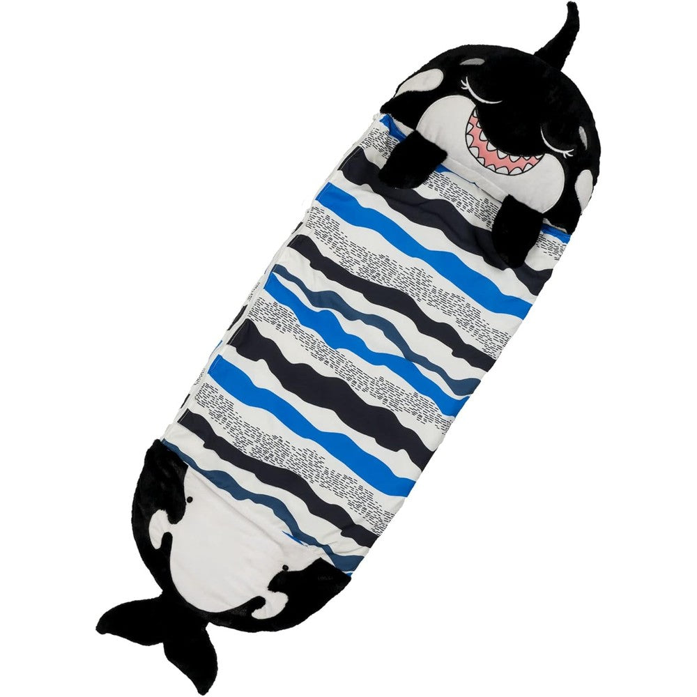 Happy Nappers Pillow and Sleepy Sack shark design front view compact plush character play pillow