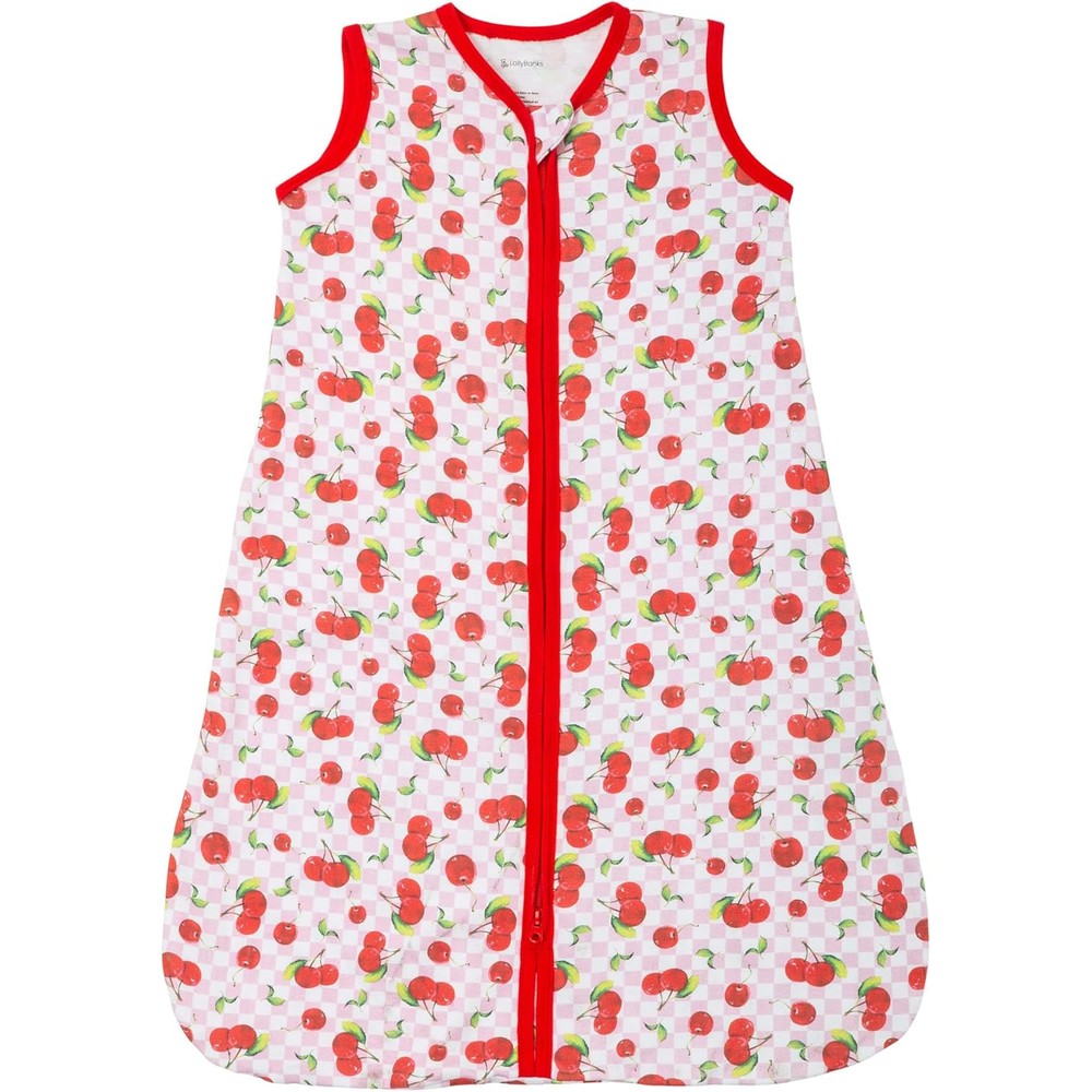 LollyBanks neutral cotton baby sleep sack front view