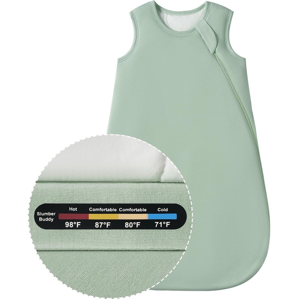 Slumber Buddy Baby Bamboo Sleep Sack front view wearable blanket for infants