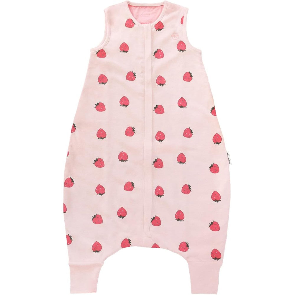 Woolino 4 Season Baby Sleep Bag with Feet Opening Strawberry front view