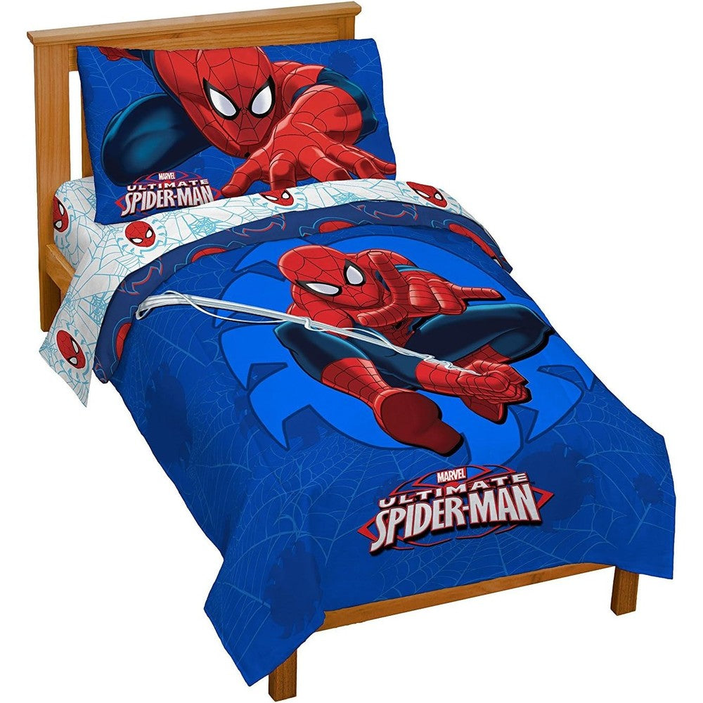 Jay Franco Marvel Spiderman Regulator Toddler Bed Set front view