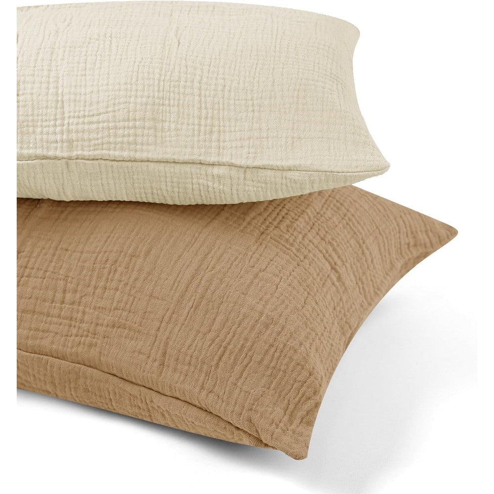Caruili muslin toddler pillowcase set front view